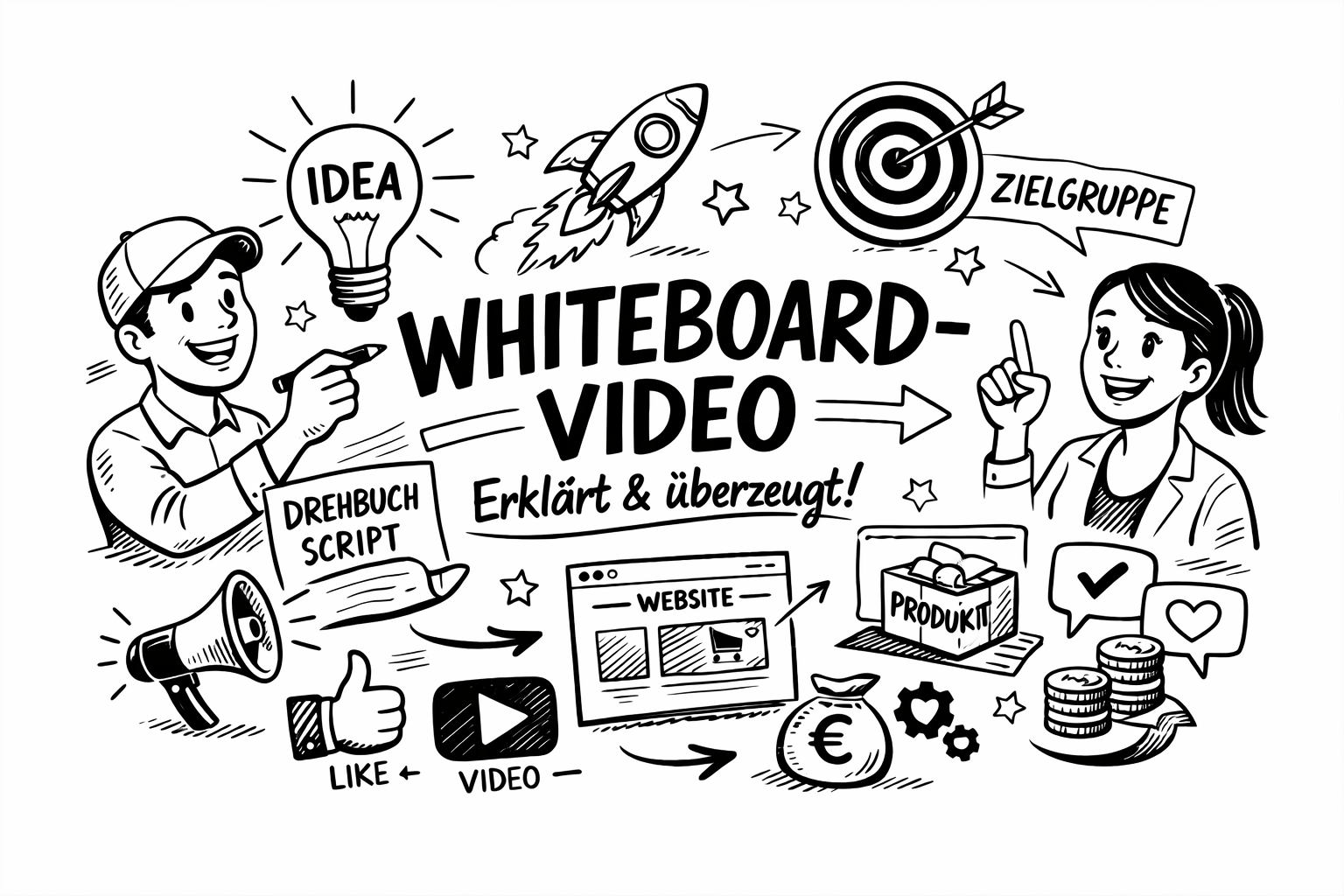 Whiteboard-Video Erklärfilm – Webseiten-Ersteller.de
